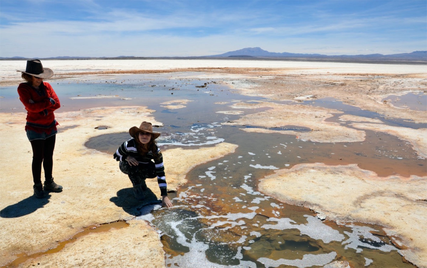 Los ojos de sal del Salar de Uyuni